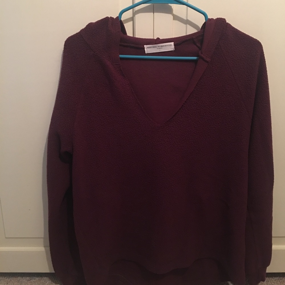 v neck project social sweatshirt
